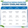 image:imageHessaire Replacement Evaporative Cooler Pads  Swamp Cooler Replacement Pads Corrugated Build  Low Odor Xel50 Media Evaporative Cooling Pad for 3100 CFM Cooler Fan  3 Panels 2175 x 10 amp 182175 x 10