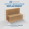 image:imageHessaire Replacement Evaporative Cooler Pads  Swamp Cooler Replacement Pads Corrugated Build  Low Odor Xel50 Media Evaporative Cooling Pad for 3100 CFM Cooler Fan  3 Panels 2175 x 10 amp 182175 x 10