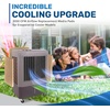 image:imageHessaire Replacement Evaporative Cooler Pads  Swamp Cooler Replacement Pads Corrugated Build  Low Odor Xel50 Media Evaporative Cooling Pad for 3100 CFM Cooler Fan  3 Panels 2175 x 10 amp 182175 x 10