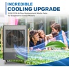 image:imageHessaire Replacement Evaporative Cooler Pads  Swamp Cooler Replacement Pads Corrugated Build  Low Odor Xel50 Media Evaporative Cooling Pad for 3100 CFM Cooler Fan  3 Panels 2175 x 10 amp 1828 x 10