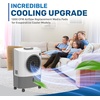 image:imageHessaire Replacement Evaporative Cooler Pads  Swamp Cooler Replacement Pads Corrugated Build  Low Odor Xel50 Media Evaporative Cooling Pad for 3100 CFM Cooler Fan  3 Panels 2175 x 10 amp 1819 x 17