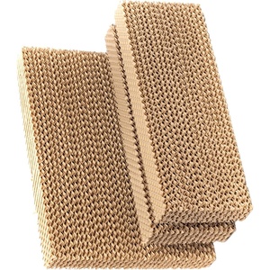 image:imageHessaire Replacement Evaporative Cooler Pads  Swamp Cooler Replacement Pads Corrugated Build  Low Odor Xel50 Media Evaporative Cooling Pad for 3100 CFM Cooler Fan  3 Panels 2175 x 10 amp 182175 x 10